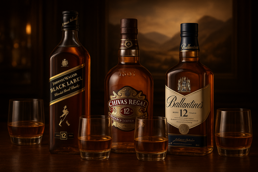 🥃 Johnnie Walker vs. Chivas Regal vs. Ballantine’s – Welcher Scotch ist der richtige für dich?